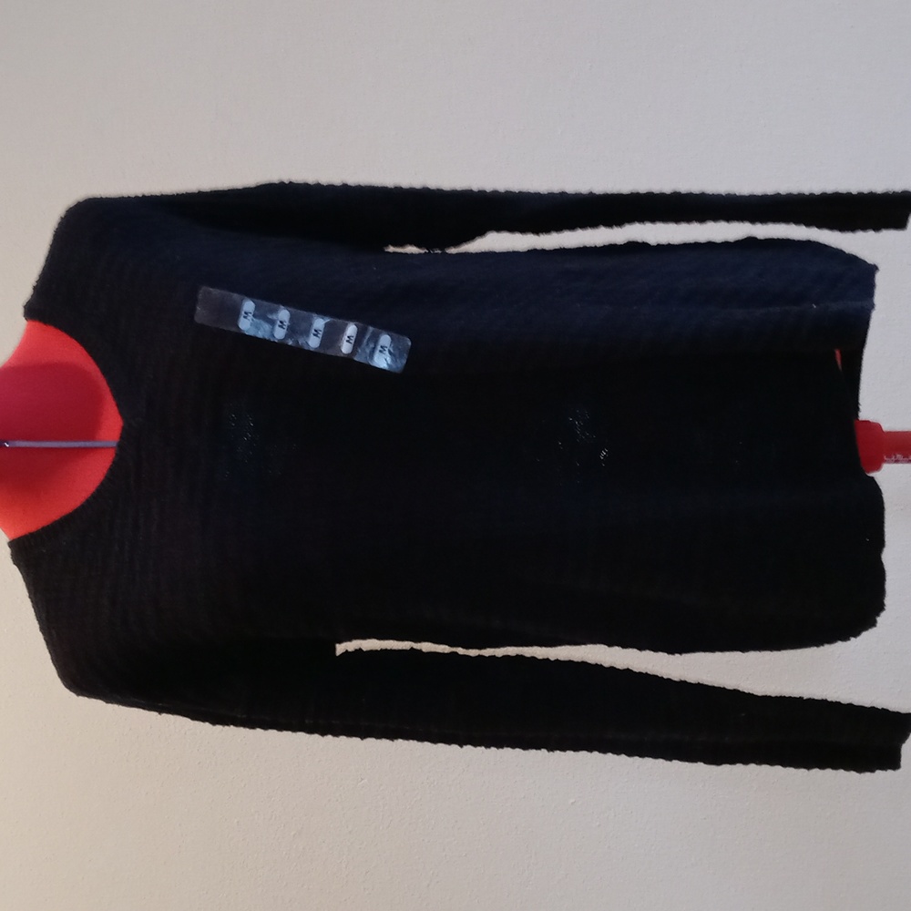 NWT Calvin Klein Jeans Black Cable Knit Sweater Size M